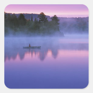 Kanada, Ontario, Algonguin Park, Kanueist Quadratischer Aufkleber
