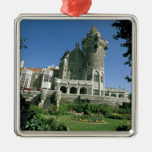 Kanada, Ontario, Toronto. Historisches Casa Loma Silbernes Ornament