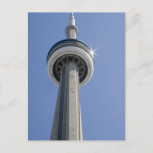 Kanada, Ontario, Toronto. Top of CN Tower mit Postkarte