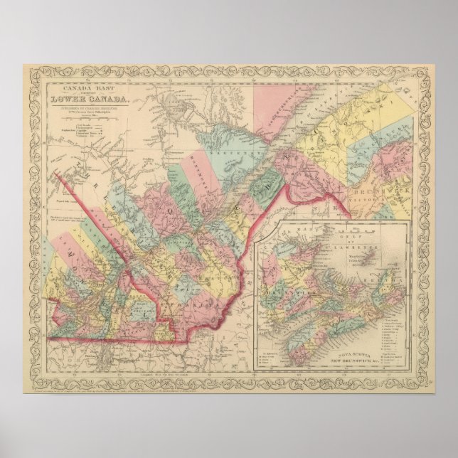Kanada Ost-Unterregion Poster (Vorne)