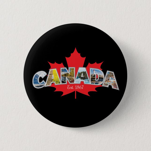 "Kanada Osten. 1867" mit Ahornleaf Grafik Button (Vorderseite)