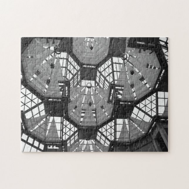 Kanada Ottawa Kunstgalerie Glas Kronleuchter. Puzzle (Horizontal)