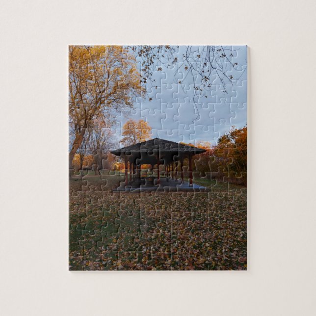 Kanada Pagode im Herbst Puzzle (Vertikal)