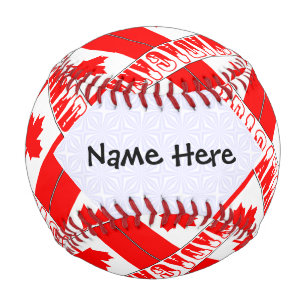 Kanada Personalisierte gekachelte kanadische Flagg Baseball