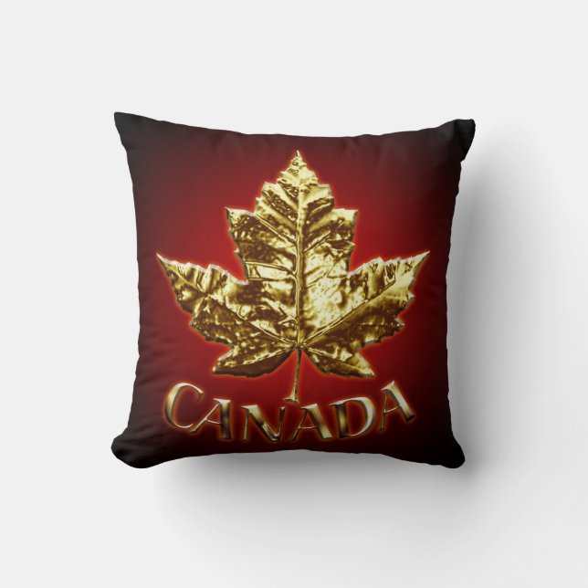 Kanada Pillow Gold Canada Team Souvenir Pillow Kissen (Vorderseite)