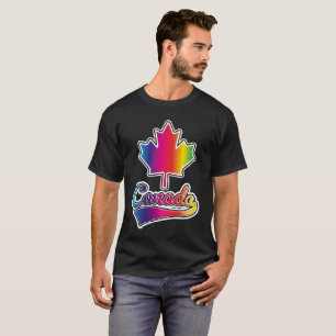 Kanada Prix Regenbogenlogo T-Shirt