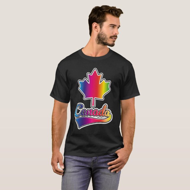 Kanada Prix Regenbogenlogo T-Shirt (Vorne ganz)