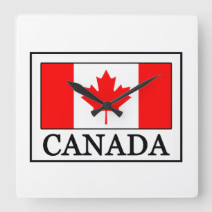 Kanada Quadratische Wanduhr