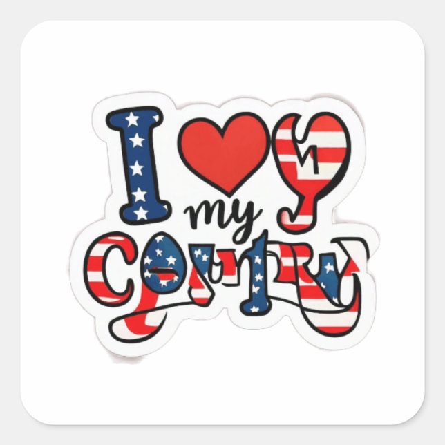 Kanada Quadratischer Aufkleber (Vorderseite)