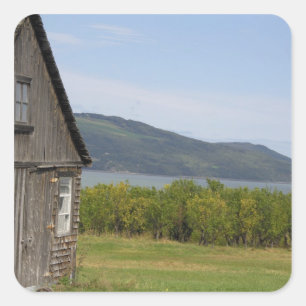 Kanada, Quebec, L'isle-aux-Coudres, Quadratischer Aufkleber