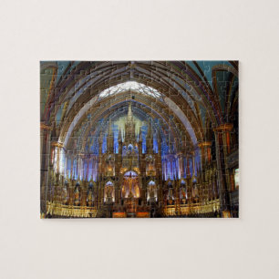 Kanada, Quebec, Montreal. Innenraum von Notre 2 Puzzle