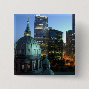 Kanada, Quebec, Montreal. Innenstadt von Montreal Button