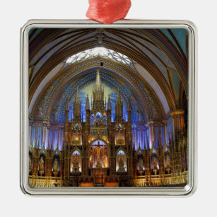 Kanada, Quebec, Montreal. Inneres von Notre 2 Ornament Aus Metall