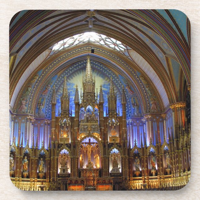 Kanada, Quebec, Montreal. Inneres von Notre 2 Untersetzer (Vorderseite)