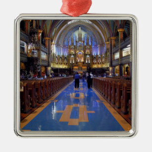 Kanada, Quebec, Montreal. Inneres von Notre 3 Silbernes Ornament