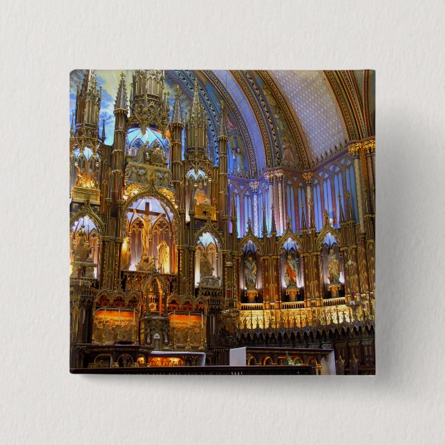 Kanada, Quebec, Montreal. Inneres von Notre Button (Vorderseite)