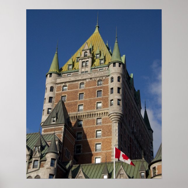 Kanada, Quebec, Quebec City. Fairmont Chateau Poster (Vorne)