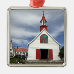 Kanada, Quebec, Tadoussac. Petite Chapelle, Ornament Aus Metall