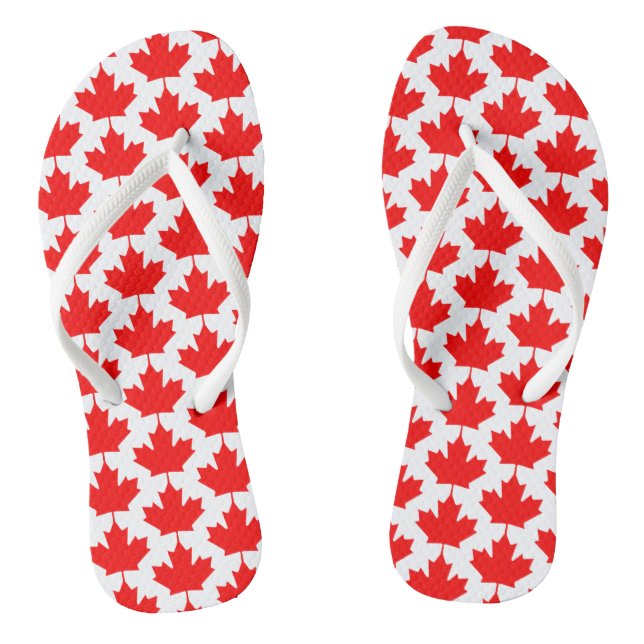 Kanada Red Maple Leaf Canadian Flip Flops (Fußbett)