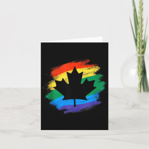 Kanada Regenbogen Ahornblatt lgbtq Stolz Vintage Karte