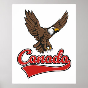 Kanada Reise Logo Poster