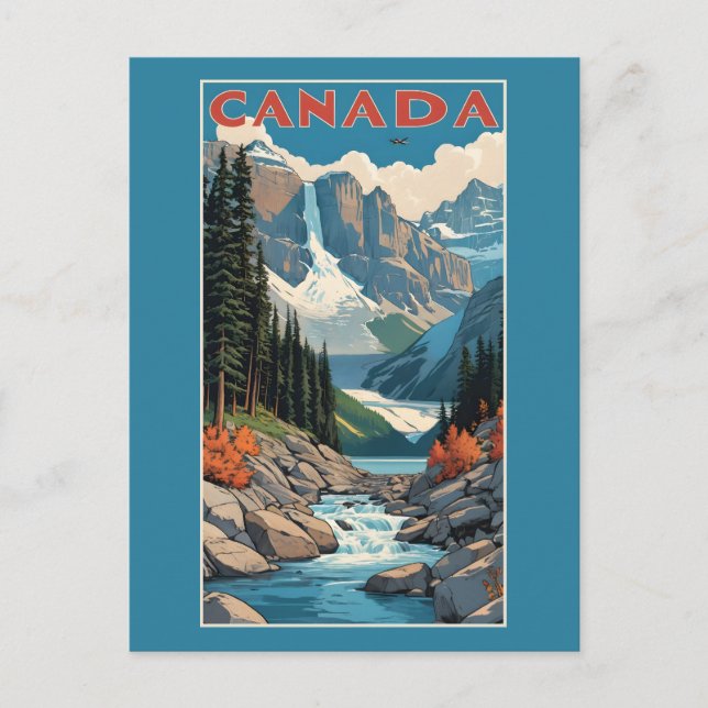 Kanada Reiseplakat Postkarte (Vorderseite)