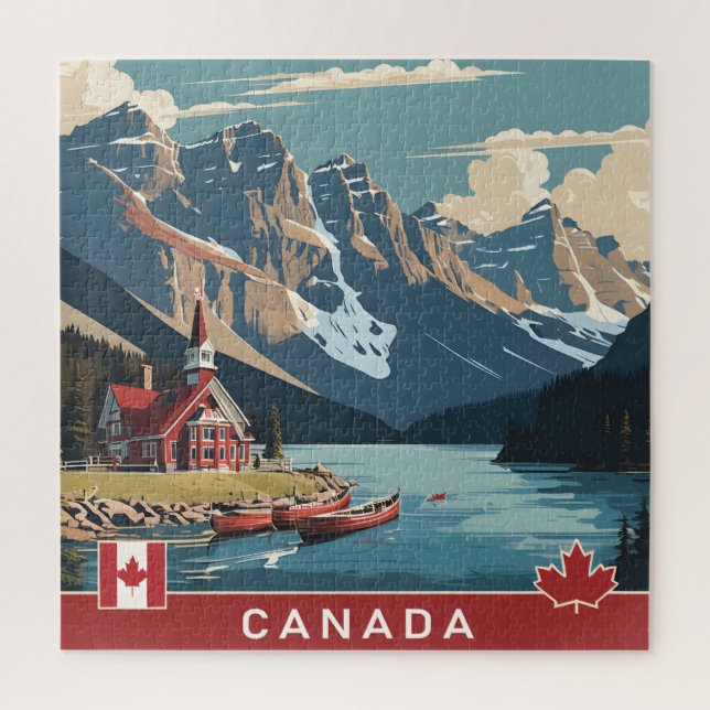 Kanada Reiseplakat Puzzle (Vertikal)