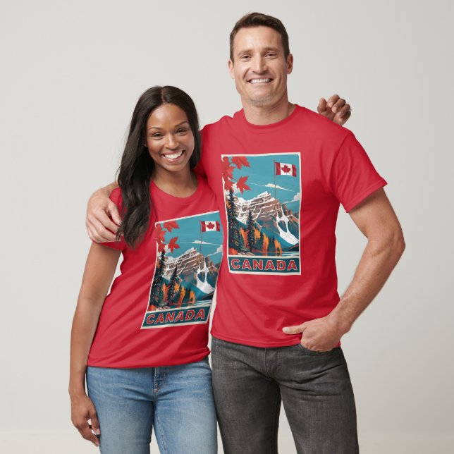 Kanada Reiseplakat T-Shirt (Unisex)
