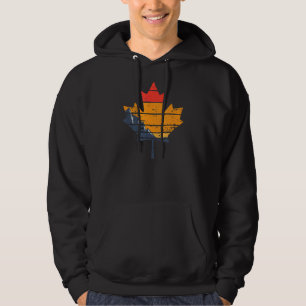 Kanada Retro gestörtes Ahornleaf-Design Hoodie
