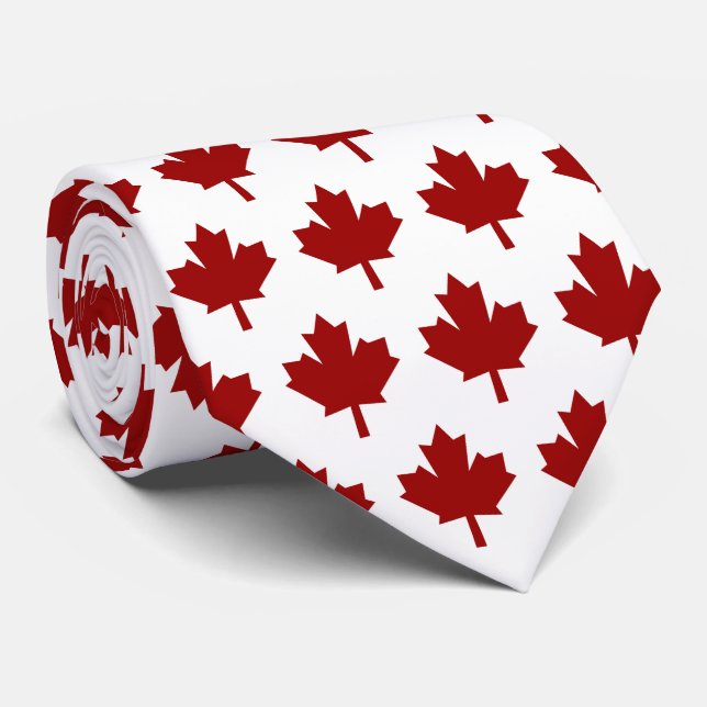 Kanada-Rotahorn-Blatt Krawatte (Gerollt)