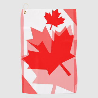KANADA, roter Ahornleaf Golfhandtuch