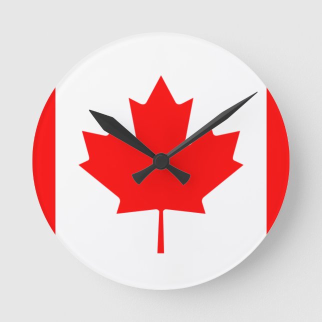 Kanada Runde Wanduhr (Vorderseite)