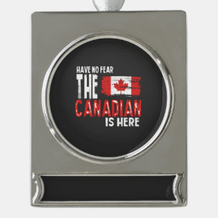 Kanada-Schmuck Banner-Ornament Silber
