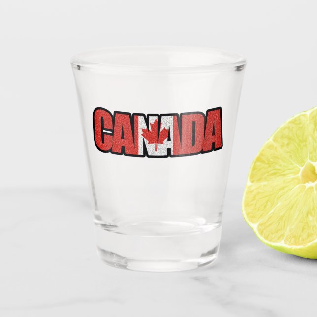 Kanada Schnapsglas (Vorderseite)
