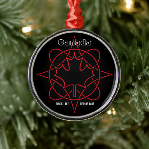 Kanada seit 1867 ornament aus metall