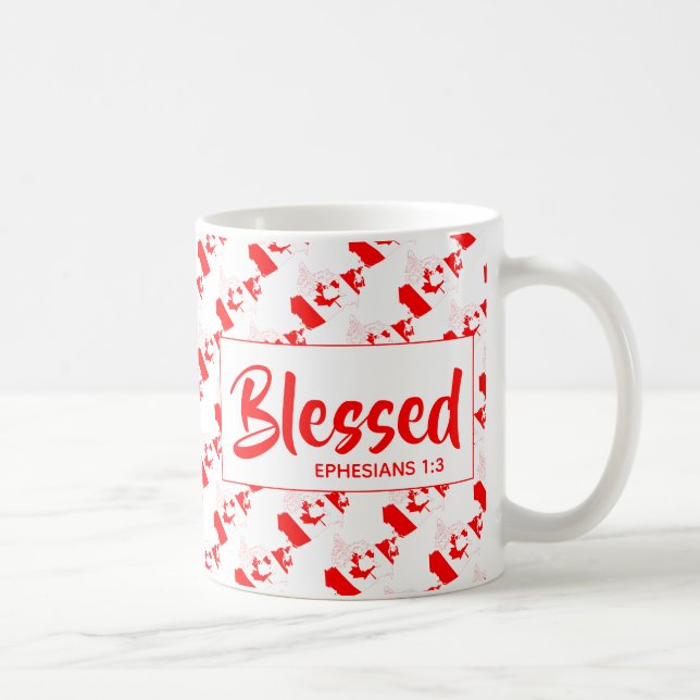 KANADA Selige Ephesianer Christliche Schrift Kaffeetasse (Rechts)