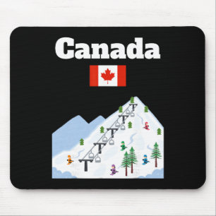 Kanada Skigebiet Reise Skifahren Liebhaber kanadis Mousepad