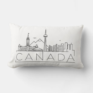Kanada Skyline Lumbar Pillow Lendenkissen