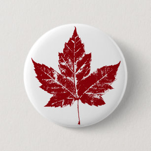 Kanada Souvenir Buttons Canada Flag Maple Leaf But