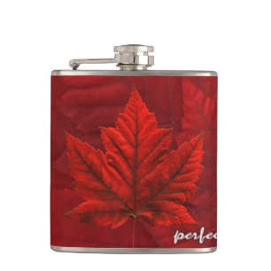 Kanada-Souvenir-Flasche Kanada-Flagge-Trinkflasche Flachmann
