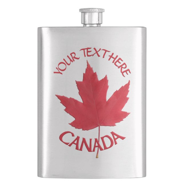 Kanada Souvenir Flask Custom Canada Drink Flask Flachmann (Vorderseite)