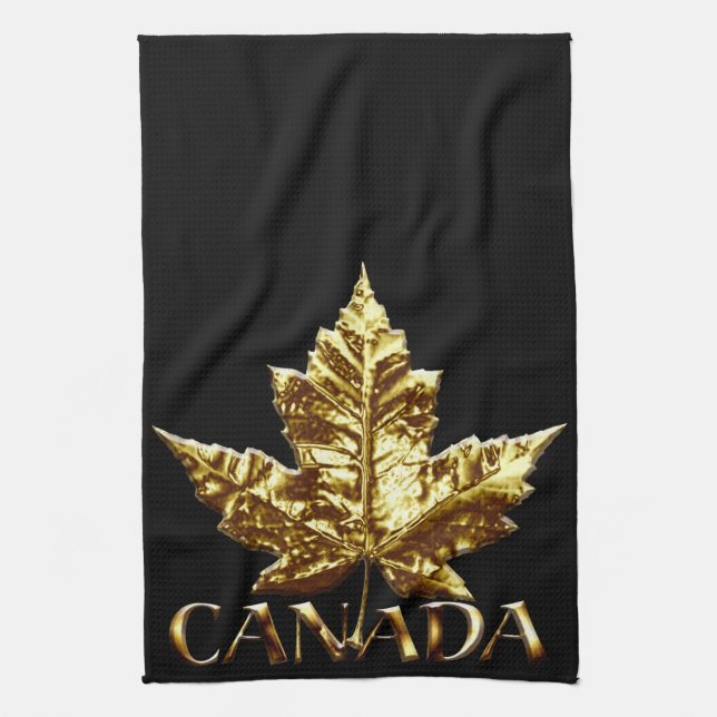 Kanada Souvenir Handtuch Gold Kanada Handtuch (Vertikal)