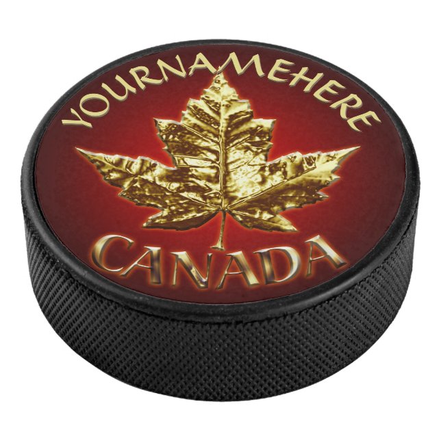 Kanada Souvenir Hockey Puck Gold Medaille Puck (3/4)