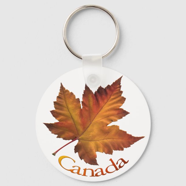 Kanada Souvenir Key Chain Canada Maple Leaf Gesche Schlüsselanhänger (Vorderseite)