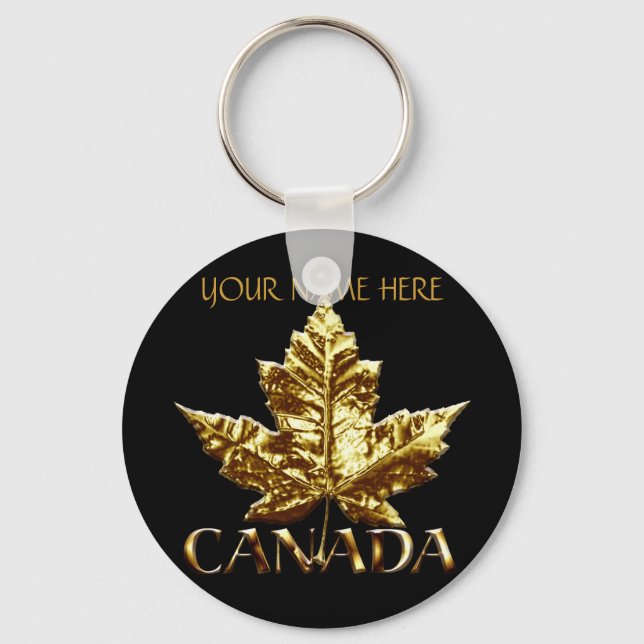 Kanada Souvenir Key Chain Personalisiert Gold Meda Schlüsselanhänger (Vorderseite)