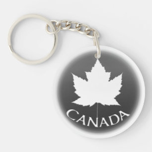 Kanada Souvenir Key Chain White Maple Leaf Schlüsselanhänger
