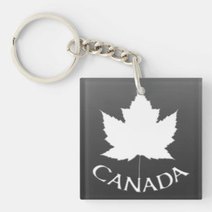 Kanada Souvenir Key Chain White Maple Leaf Schlüsselanhänger