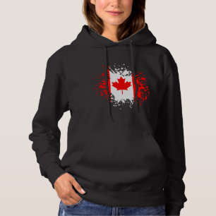 Kanada Souvenir Sehenswürdigkeit, White North Flag Hoodie