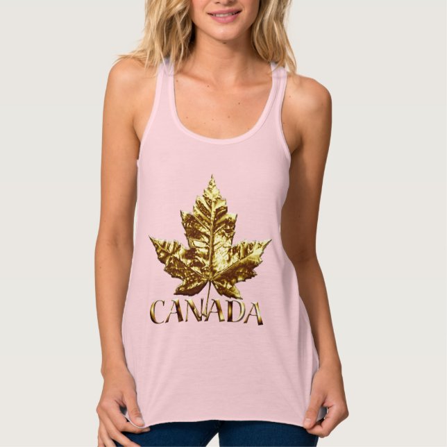 Kanada Souvenir Tank Top Gold Medaille Womens Kana (Vorderseite)