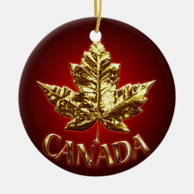 Kanada - Souvenirs und Geschenke aus Kanada Keramik Ornament (Vorne)